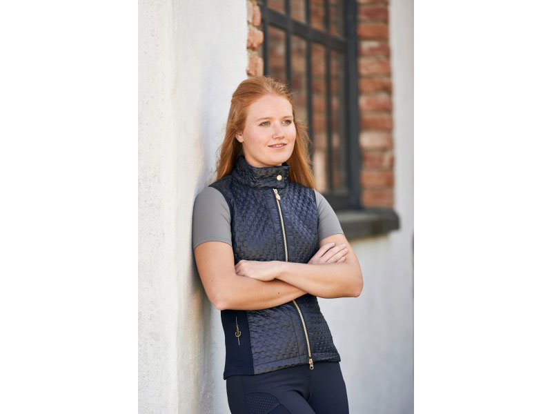 Reiterin mi blauer Kombiweste