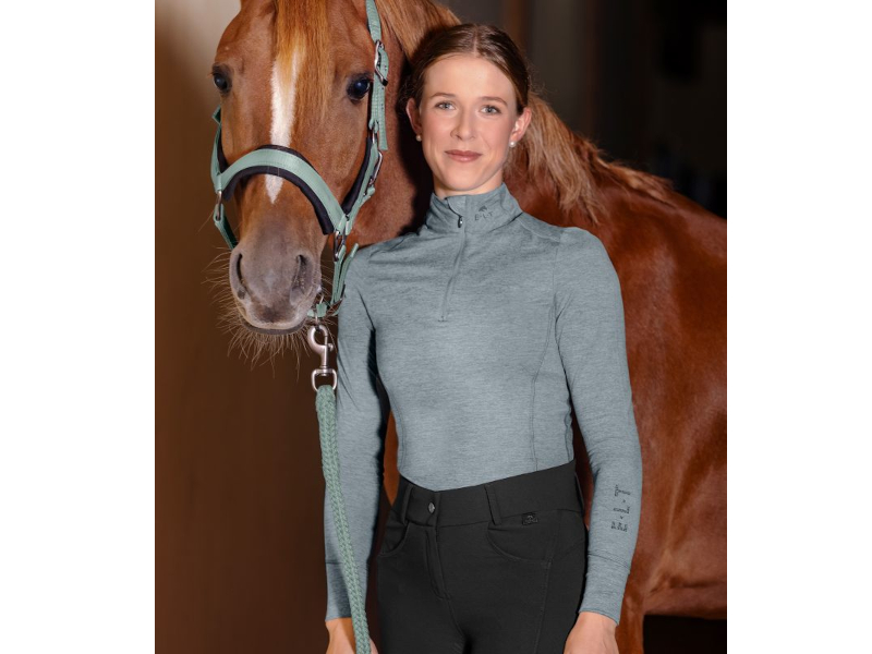 Funktions-Zip-Shirt Milano