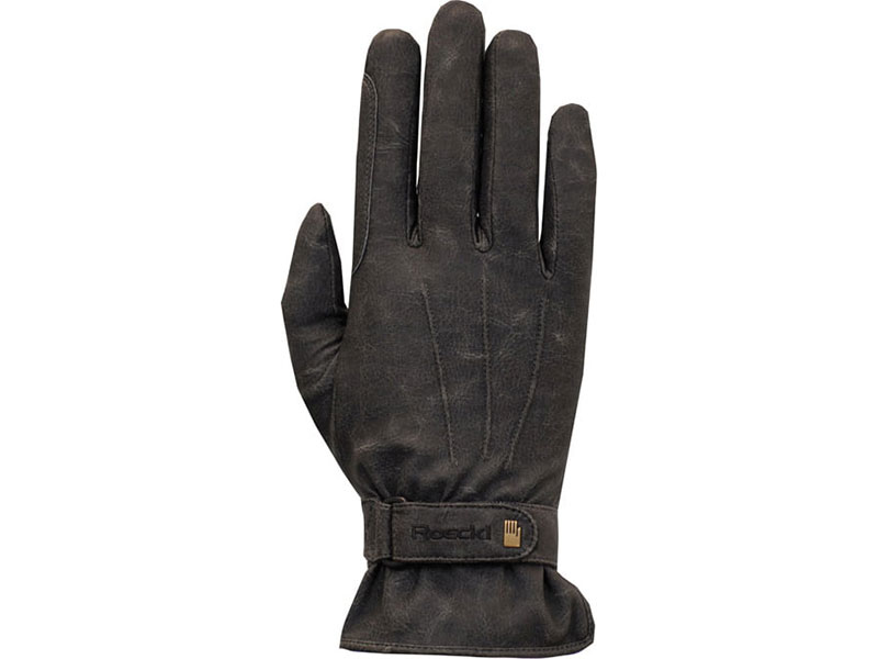 schwarzer Reithandschuh