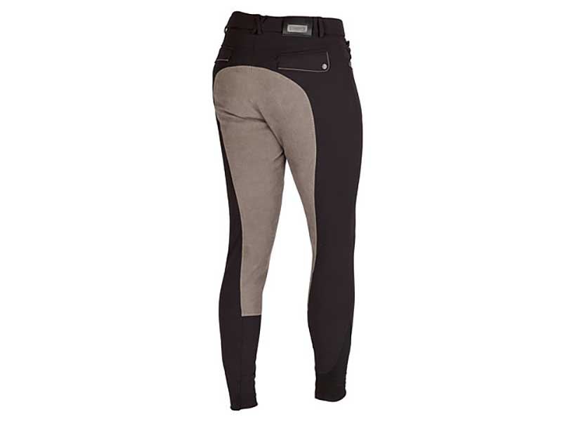 Reiter mit schwarzer Reithose mit Vollbesatz