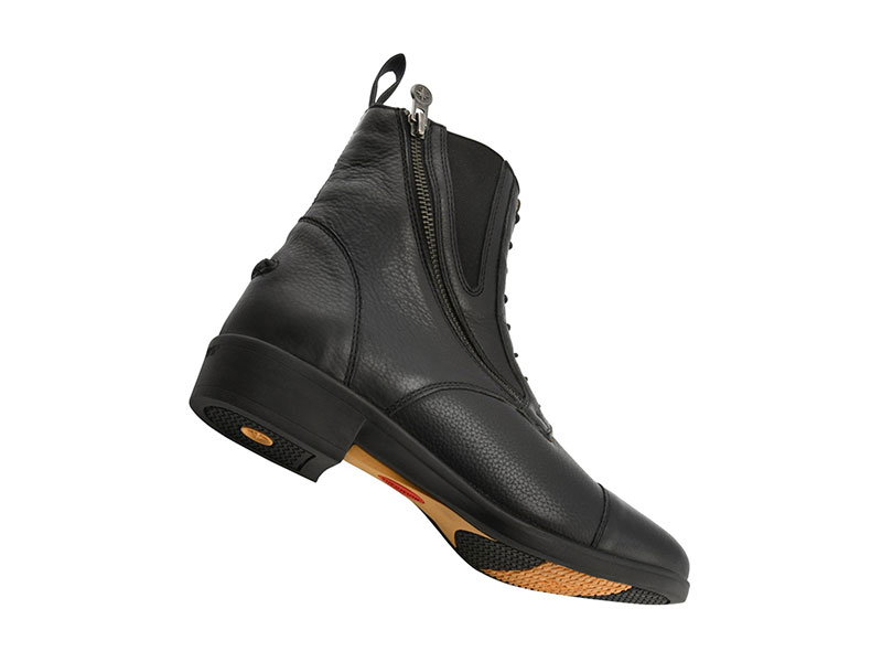 schwarze Jodhpurstiefelette