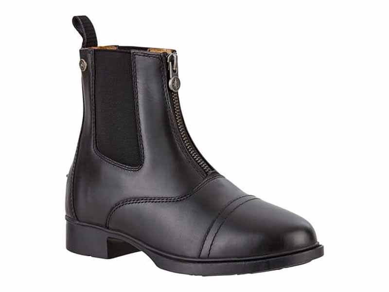 schwarze Jodhpurstiefelette