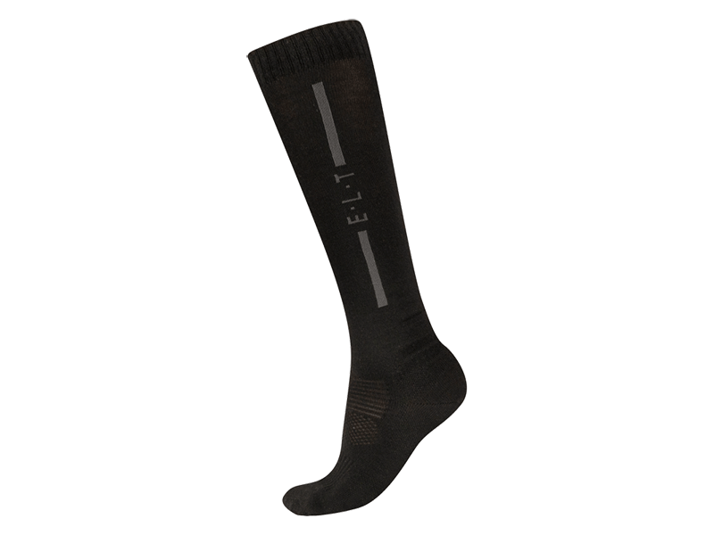 Reitsocken Merino Unisex schwarz