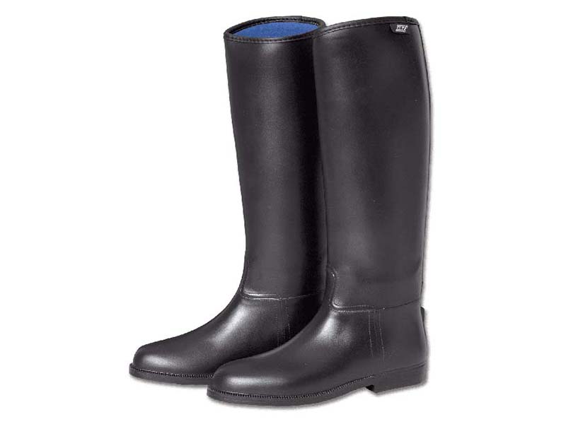 Ein Paar schwarze Reitstiefel