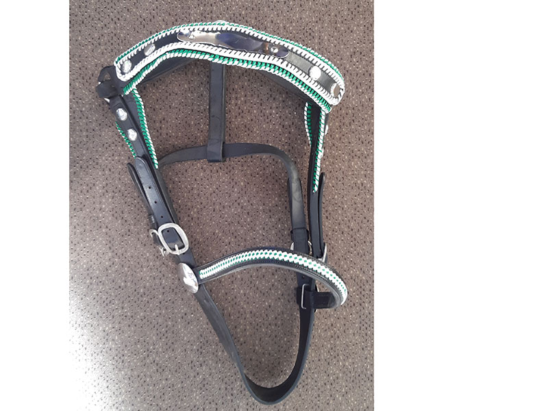 schwarzes Arbeits-Schmuckhalfter