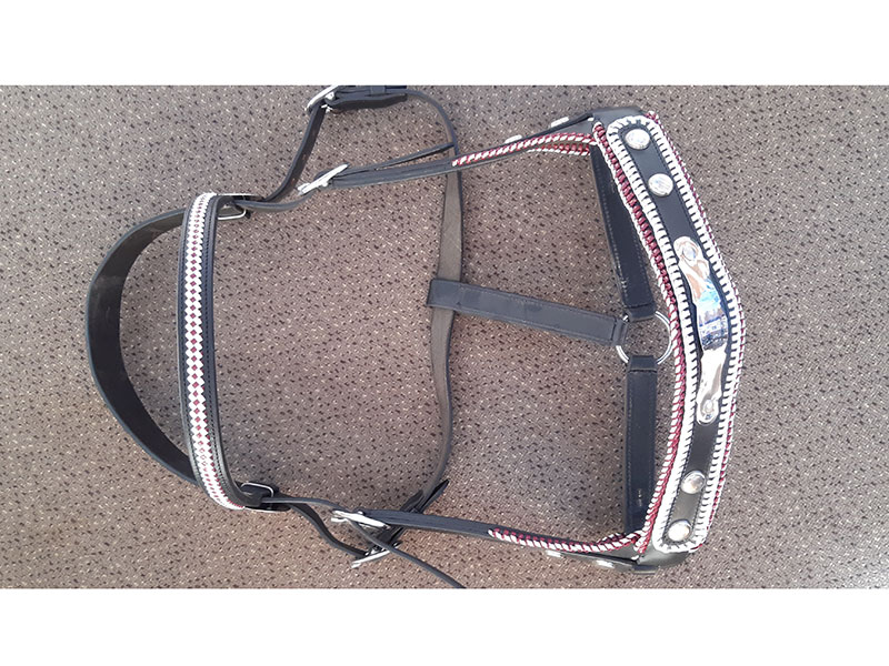 schwarzes Arbeits-Schmuckhalfter