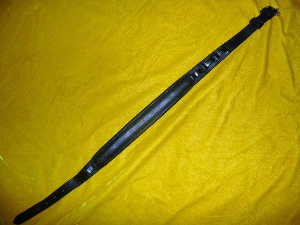 Schwarzer Nasenriemen für Kopfstück von Pferdegeschirr