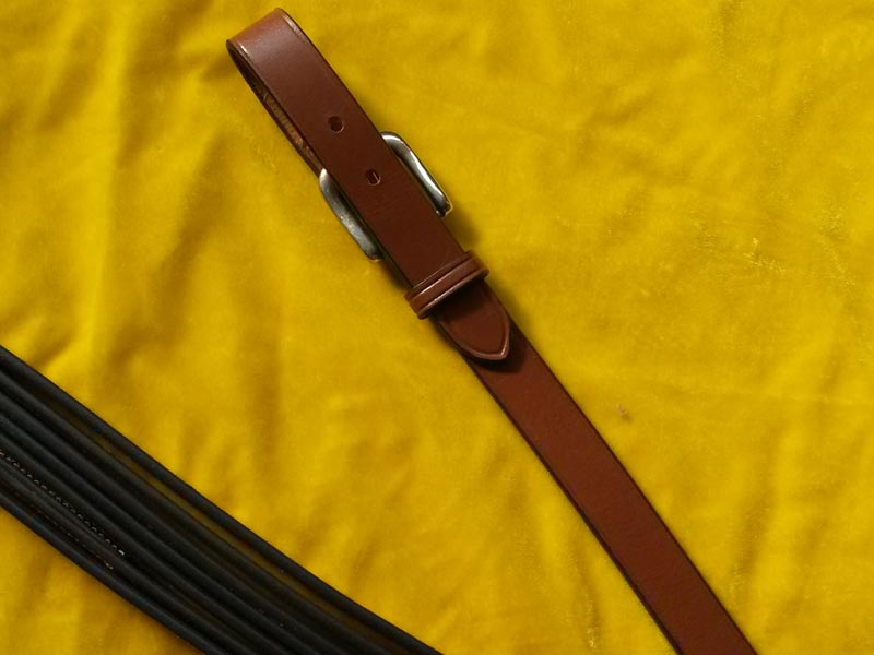 schwarze Leine Leder