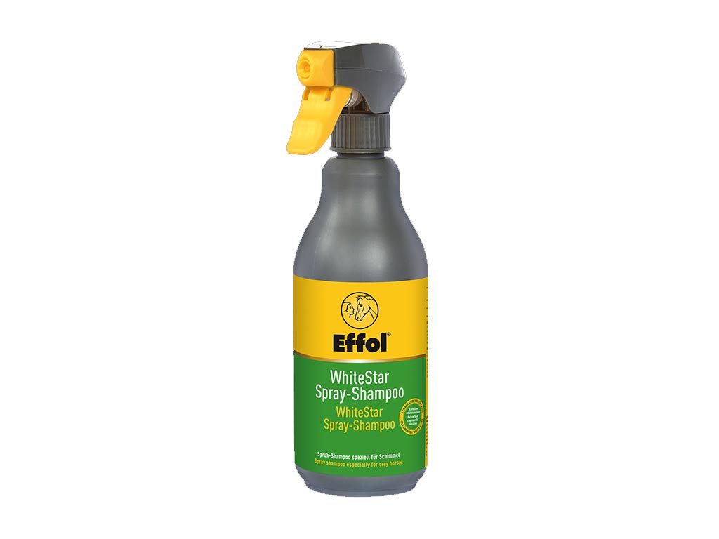 grau grün gelbe Sprühflasche mit Effol WhiteStar Spray-Shampoo