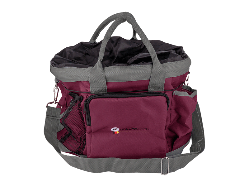 rot graue Putztasche