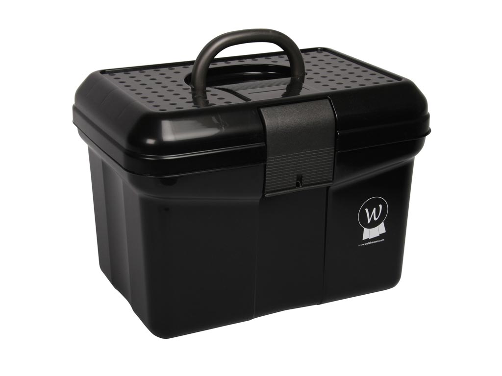 schwarze Putzbox mit Griff