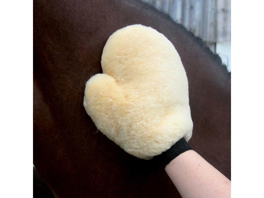 Lammfell Pflegehandschuh