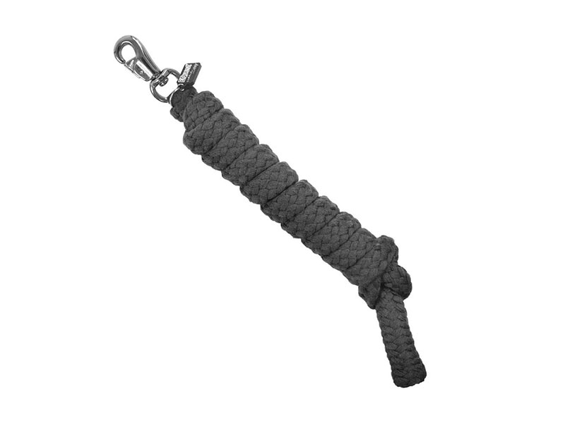 schwarzer Führstrick mit Bolt Snap