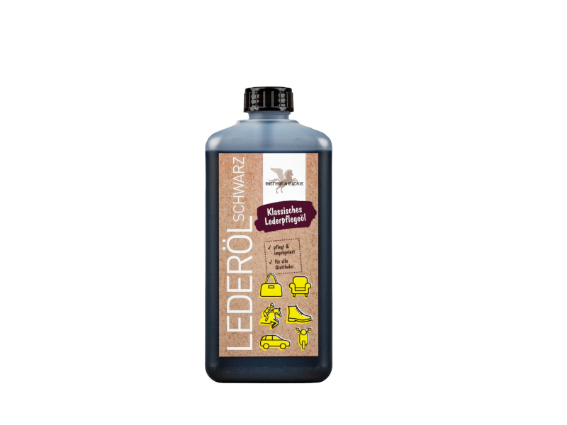 B&E Lederöl schwarz 500 ml 