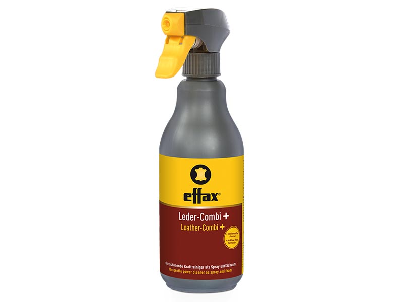 grau gelb rote Flasche mit Effax Leder-Combi