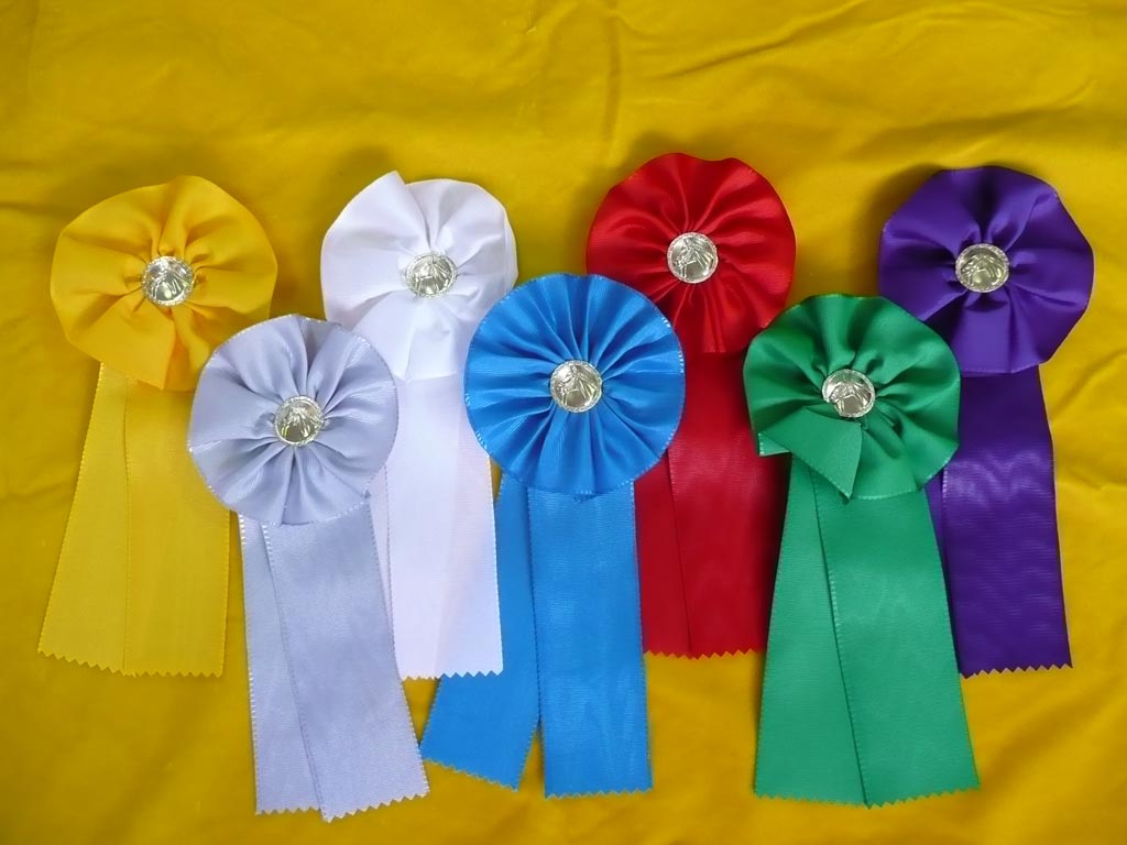 Verschiedenfarbige Preisschleifen