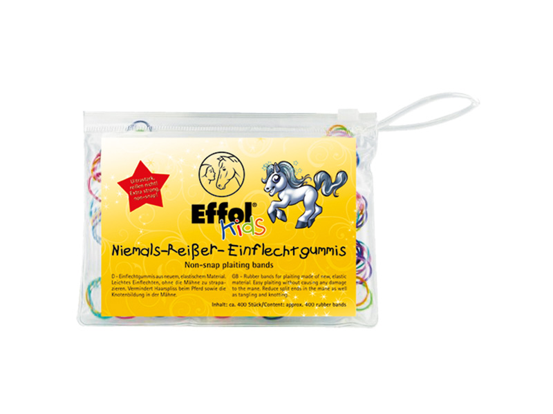 Effol Kids Niemals-Reißer-Einflechtgummis bunt