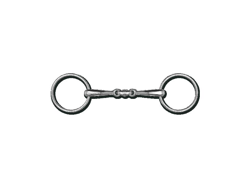 silberne Wassertrense doppelt gebrochen