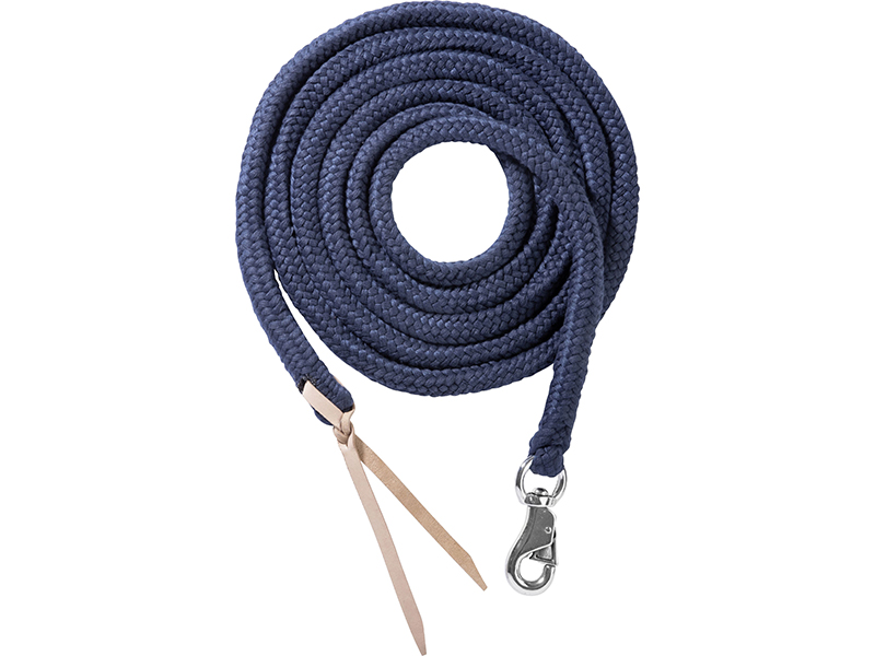 blaues Bodenarbeitsseil mit Bullsnap