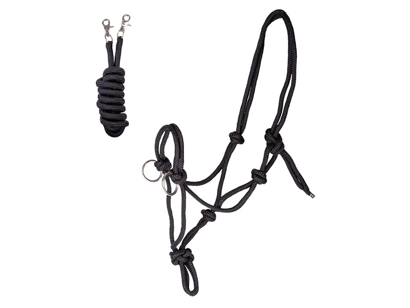 Knotenhalfter mit Zügel