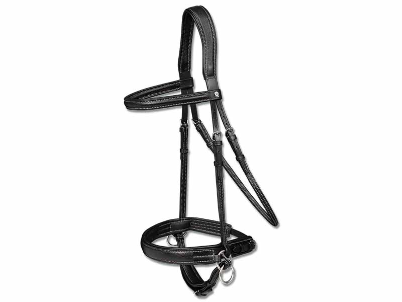 schwarzer gebissloser Trensenzaum