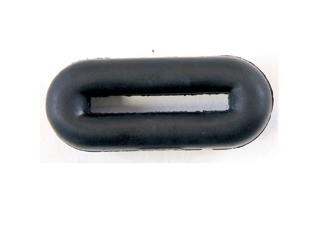 schwarze Martingalstopper Gummi oval