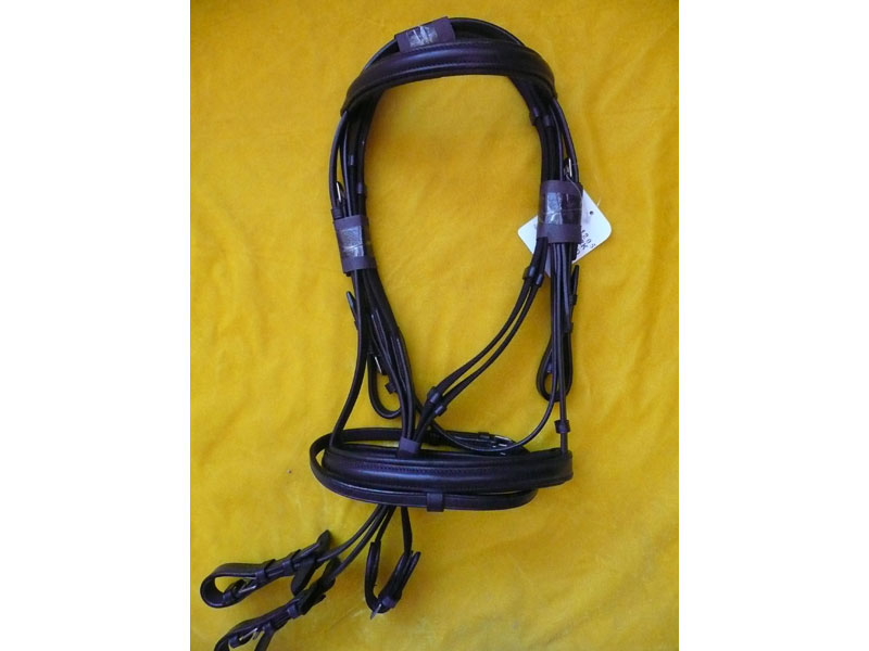 schwarze Trense Kopfstück