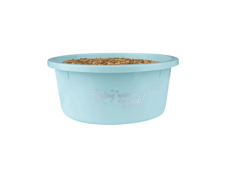 hellblaue Futterschale