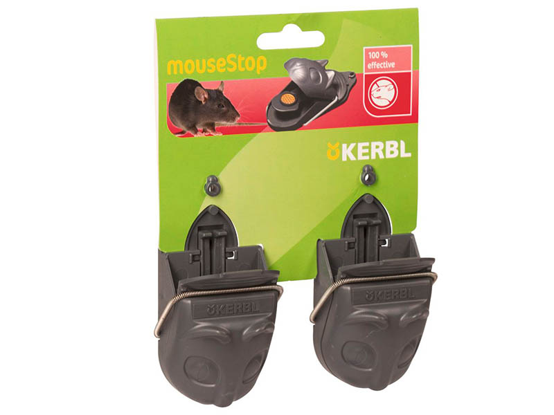 zwei graue Mausefallen