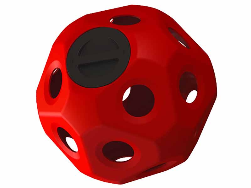 roter Futterspielball