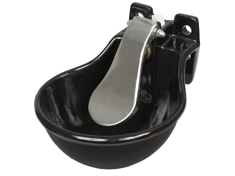 schwarzes Tränke mit Edelstahl Druckzunge