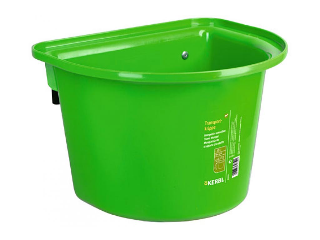 grüne Transportkrippe mit Einhängebügel