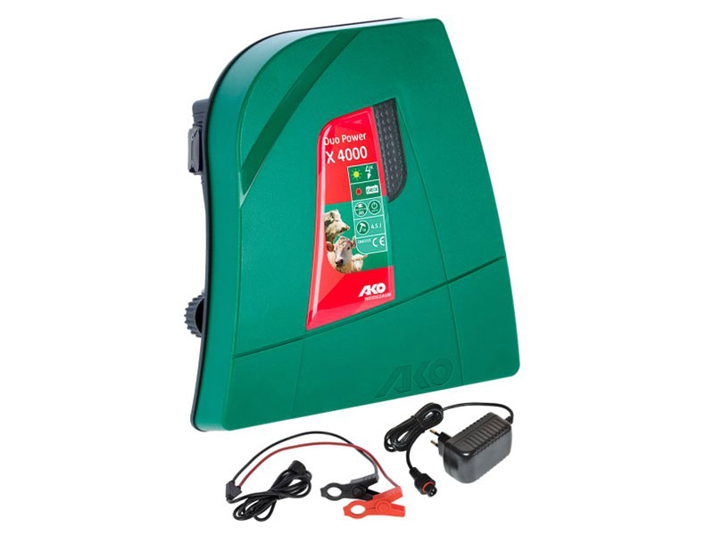 grünes Weidezaungeräte Duo Power X 4000