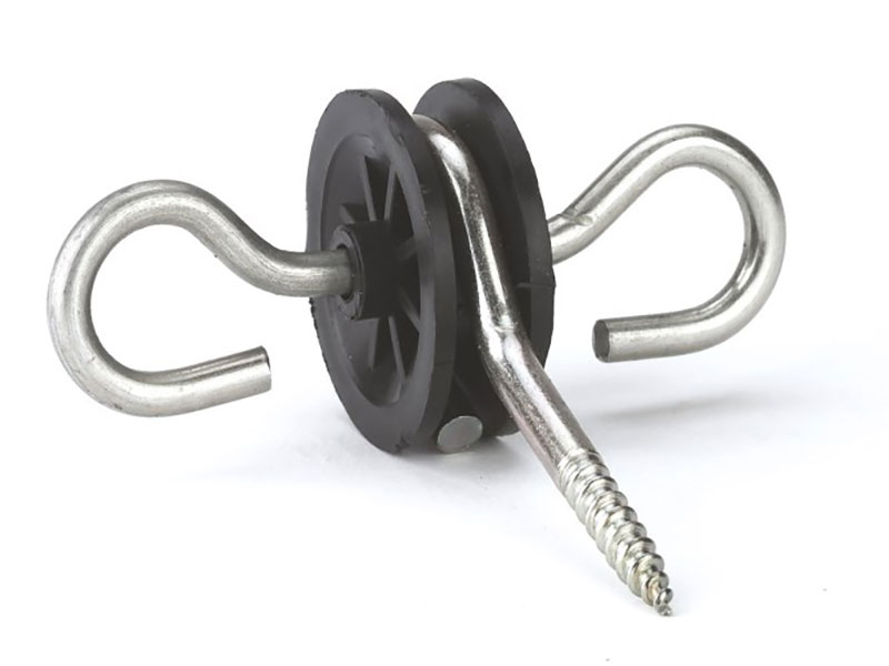 schwarzer Torisolator beidseitig