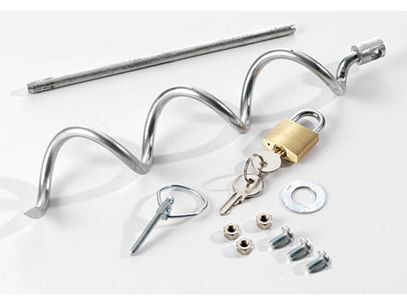 Anti - Diebstahlset für Metall - Akkukästen