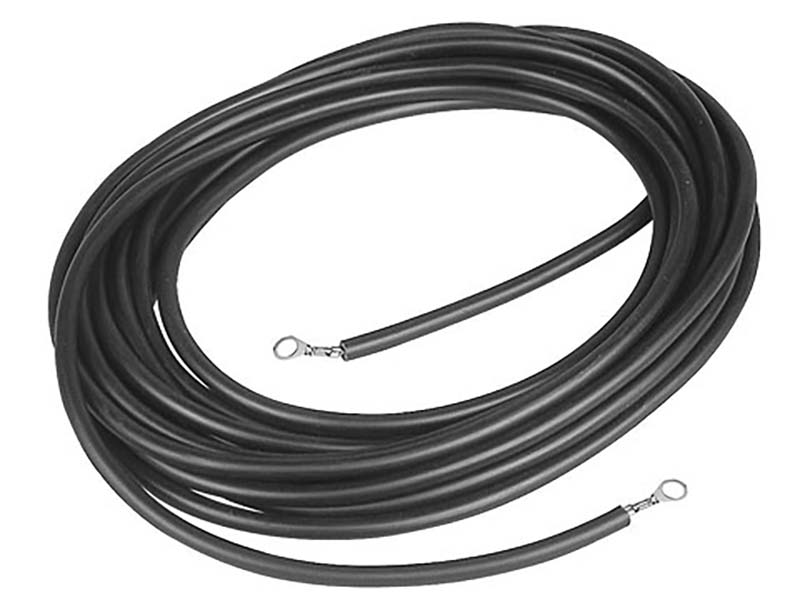 schwarzes Zaunleitungs-Erdanschluss-Kabel 